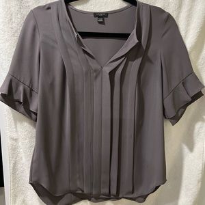 Petite Pleated front blouse